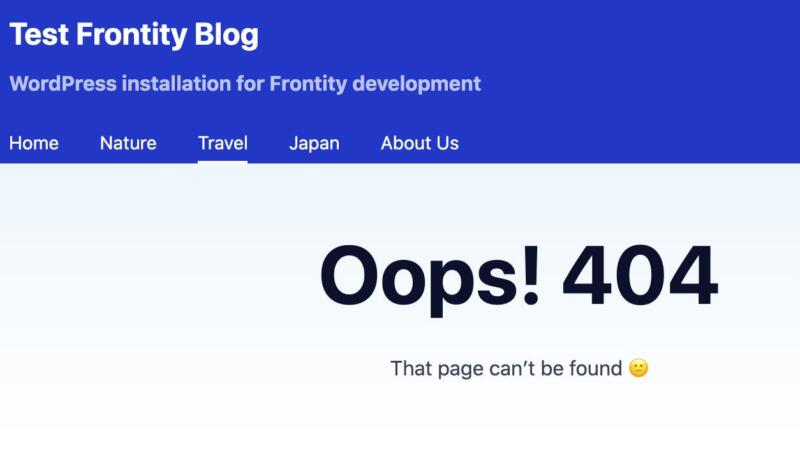 A 404 error.
