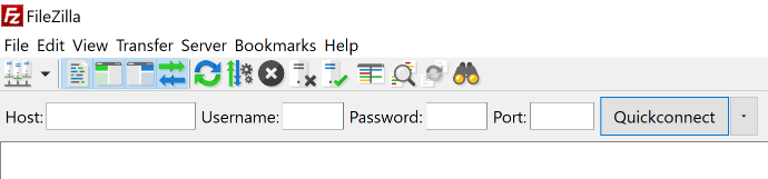 A screenshot from the FileZilla client.