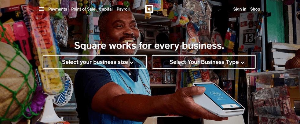 The Square website.